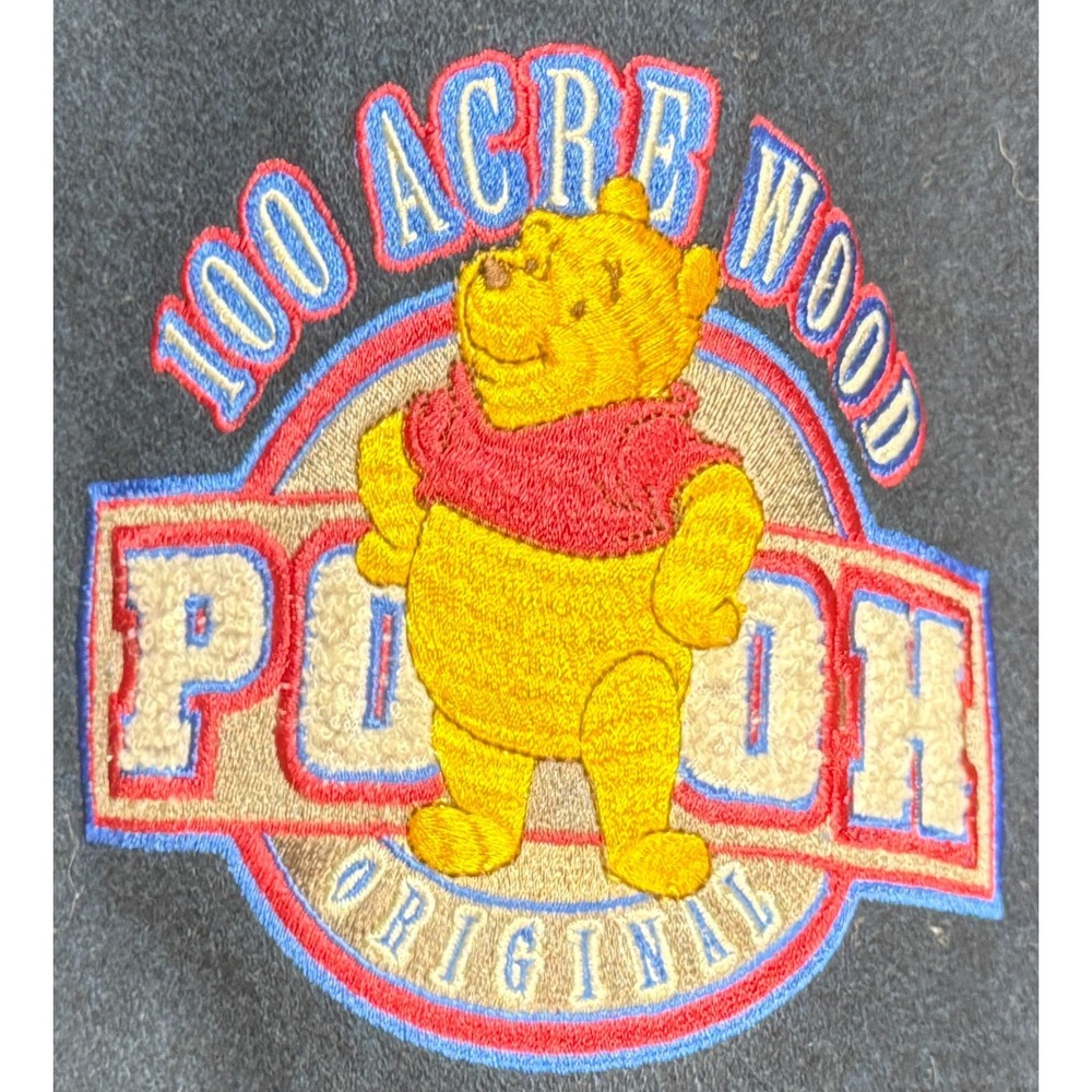 Disney Vtg Embroidered 100 Acre Wood Winnie The Pooh Bomber Jacket Size XXL - Picture 5 of 11